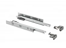Направляющие скрытого монтажа  MODERN SLIDE PRO L-350 полного выдвижения с выталкивателем, с 3D регулировкой, с синхронзацией открывания — купить оптом и в розницу в интернет магазине GTV-Meridian.